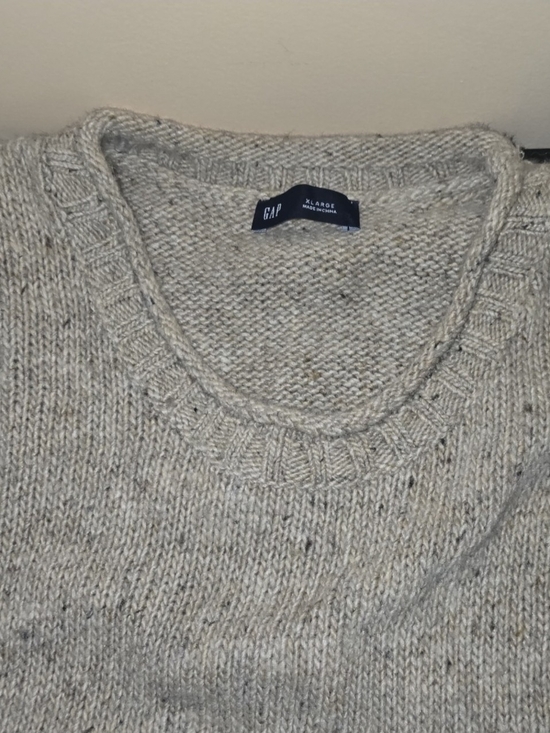 GAP Other - GAP Mens XL 80% Wool Tweed Donegal Flecked Fair Isle Crewneck Sweater